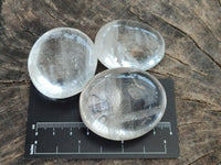 Polished Clear Quartz Crystal Galets x 18 From Madagascar