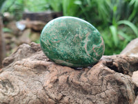 Polished Large Verdite Palm Stones x 6 From Zimbabwe