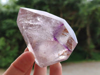 Polished Window Amethyst Crystals x 6 From Akansobe, Madagascar