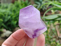 Polished Window Amethyst Crystals x 6 From Akansobe, Madagascar