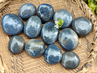Polished Lazulite Galets x 12 From Madagascar