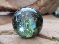 Polished Small Labradorite Spheres x 6 From Tulear, Madagascar