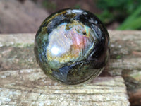 Polished Small Labradorite Spheres x 6 From Tulear, Madagascar