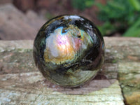 Polished Small Labradorite Spheres x 6 From Tulear, Madagascar