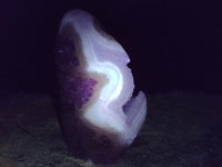 Polished Blue Lace Agate Standing Free Forms x 6 From Nsanje, Malawi