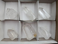 Polished Clear Quartz Crystals x 6 From Madagascar