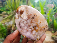 Polished Flower Agate Standing Free Forms x 6 From Antsahalova, Madagascar