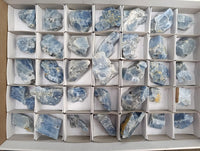 Natural Sky Blue Calcite Specimens x 35 From Namibia
