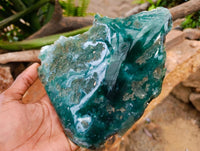 Polished On One Side Mtorolite Plates x 2 From Mutorashanga, Zimbabwe