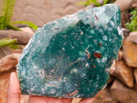 Polished On One Side Mtorolite Plates x 2 From Mutorashanga, Zimbabwe