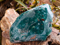 Polished On One Side Mtorolite Plates x 2 From Mutorashanga, Zimbabwe