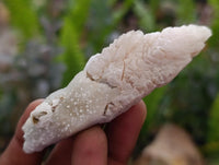 Natural Drusy Quartz Coated Spearhead Calcite Specimens x 20 From Albert's Mountain, Lesotho