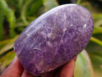 Polished Lepidolite Standing Free Forms x 6 From Madagascar