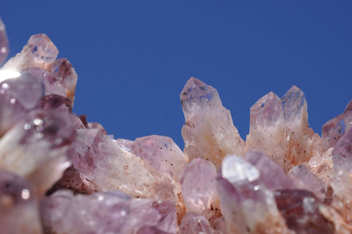 Natural Sugar Amethyst Phantom Clusters x 2 From Solwezi, Zambia - TopRock