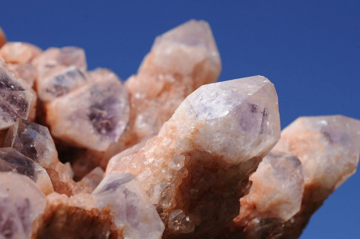 Natural Sugar Amethyst Phantom Clusters x 2 From Solwezi, Zambia - TopRock