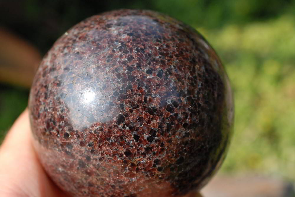 Polished Garnet Spheres x 2 From Madagascar - TopRock