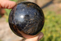 Polished Dark Gemmy Blue Iolite Blue Water Sapphire Spheres x 6 From Madagascar - TopRock