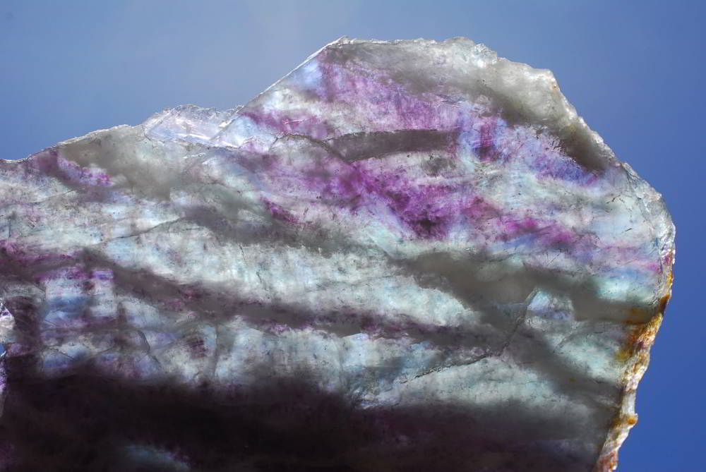 Polished Watermelon Fluorite Slices x 2 From Vis, Namibia - TopRock