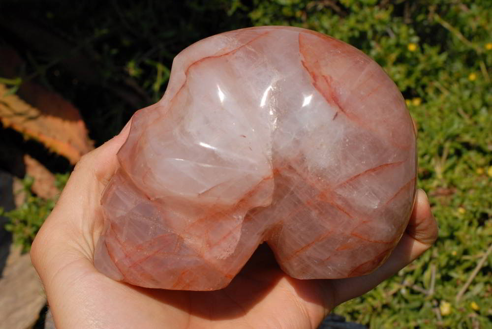 Polished Red Hematoid Quartz Skull x 1 From Madagascar - TopRock