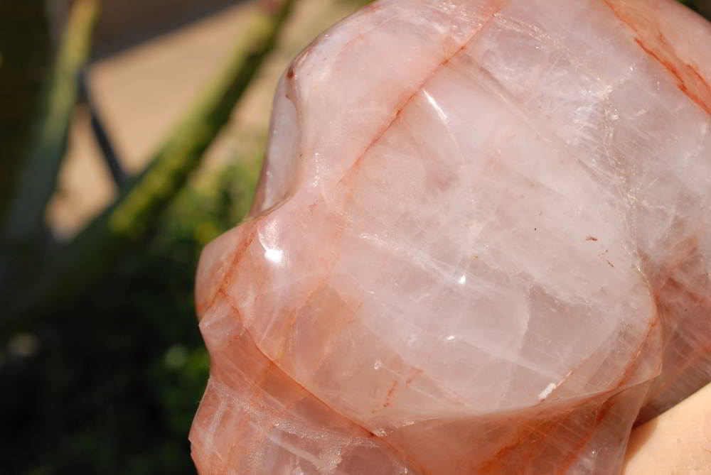 Polished Red Hematoid Quartz Skull x 1 From Madagascar - TopRock