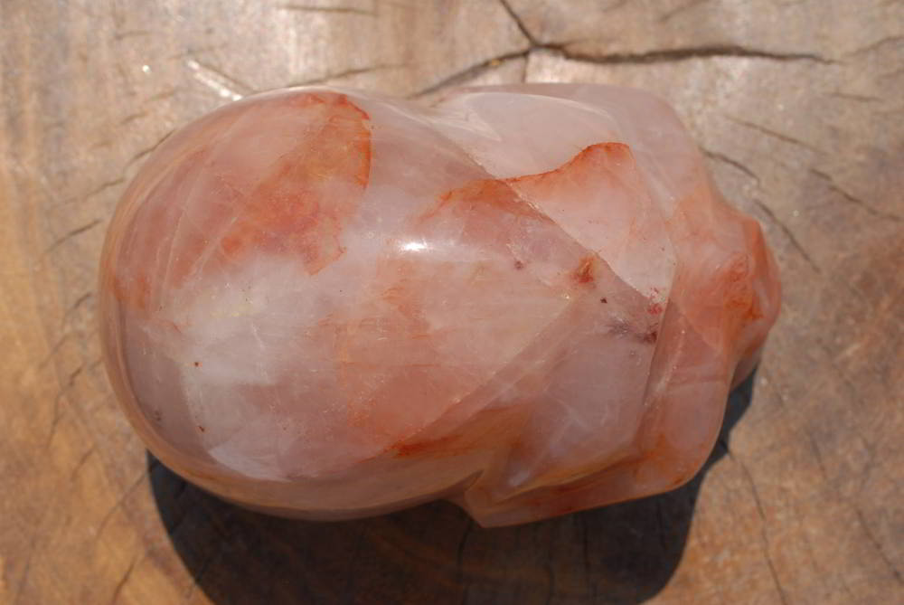 Polished Red Hematoid Quartz Skull x 1 From Madagascar - TopRock