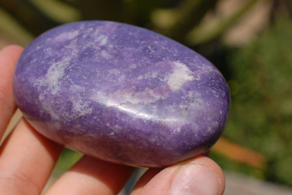 Polished Rich Purple Lepidolite Soap Bar Shaped Gallets x 6 From Zimbabwe - TopRock