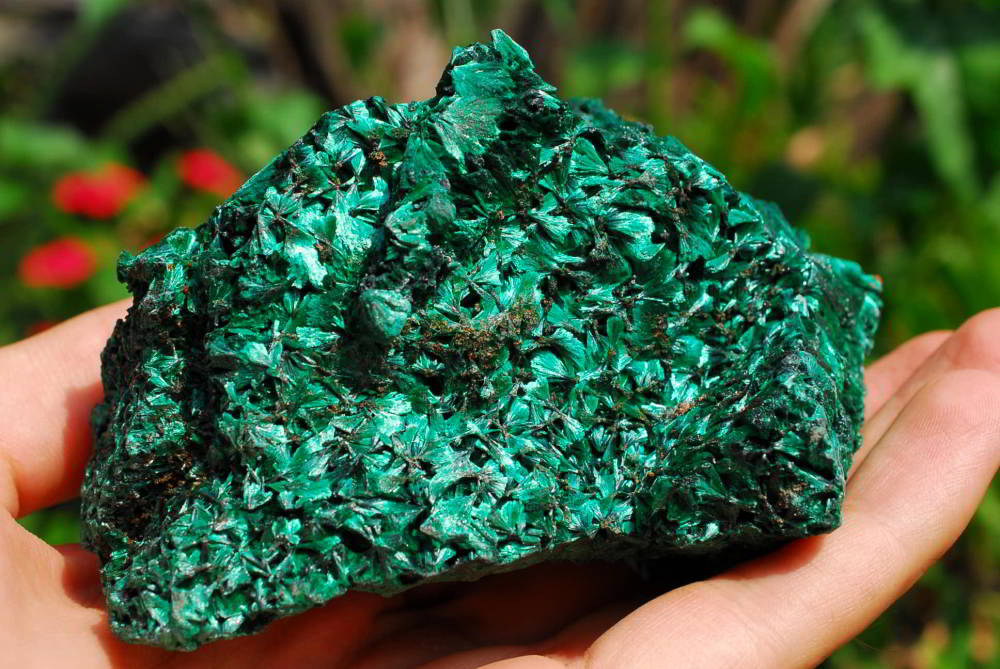 Natural Silky Malachite Specimens x 4 From Kasompe, Congo - TopRock