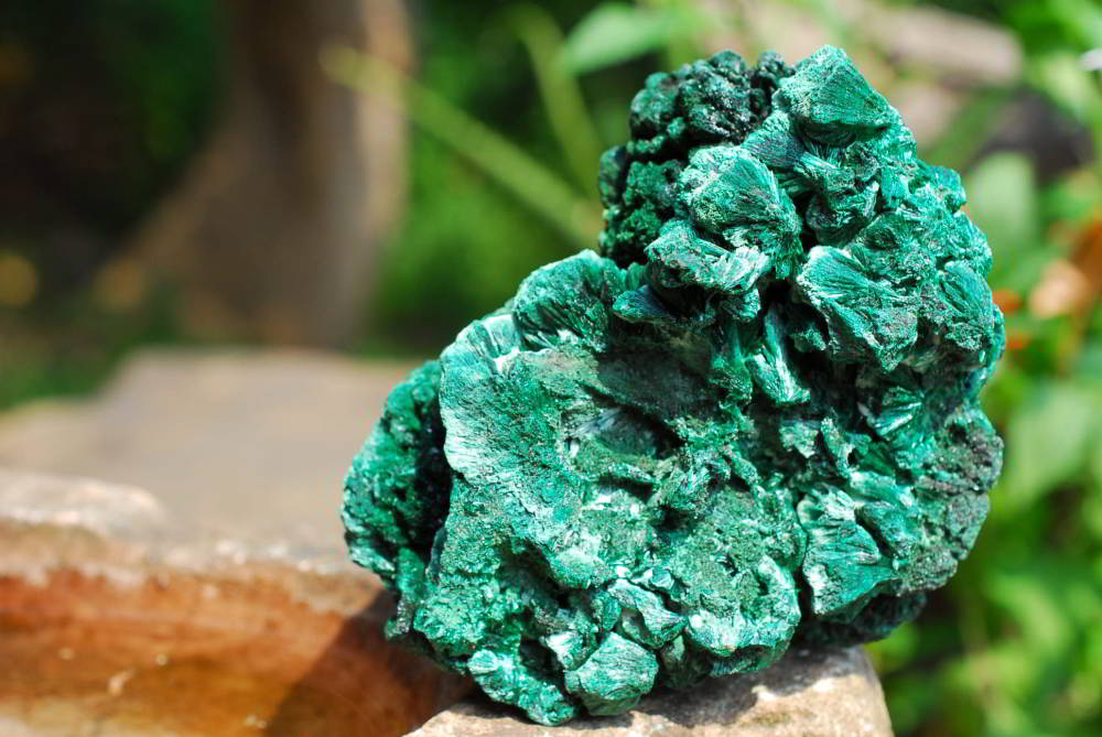 Natural Silky Malachite Specimens x 4 From Kasompe, Congo - TopRock