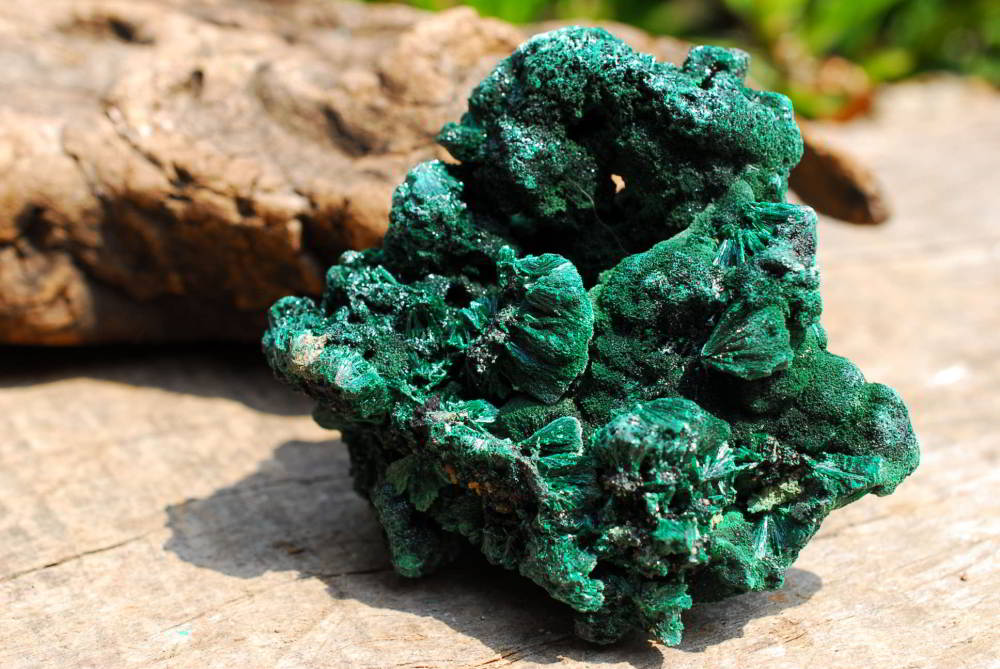 Natural Silky Malachite Specimens x 4 From Kasompe, Congo - TopRock