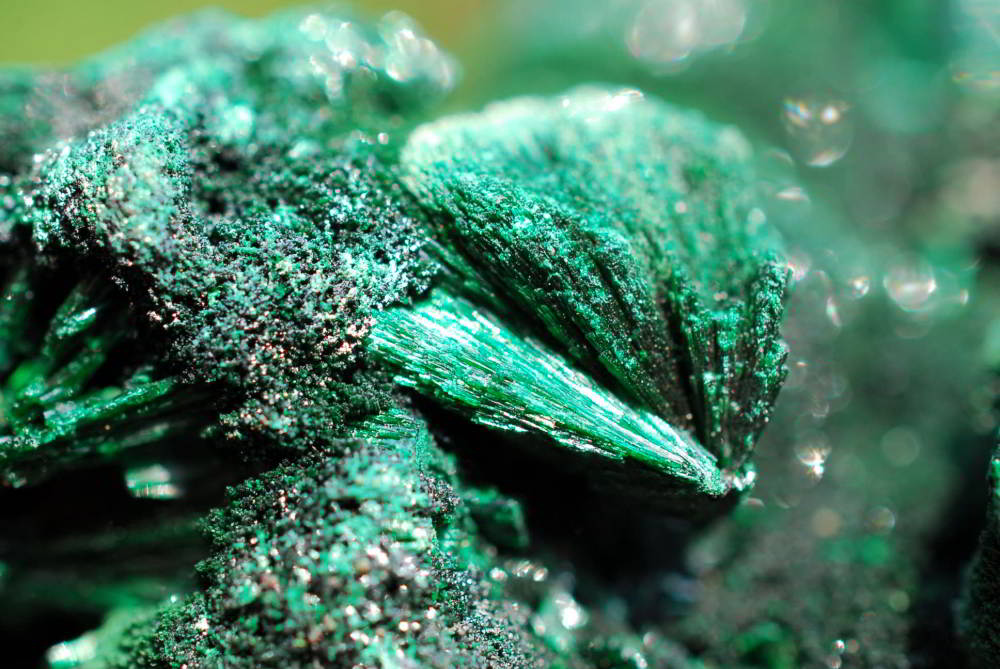 Natural Silky Malachite Specimens x 4 From Kasompe, Congo - TopRock
