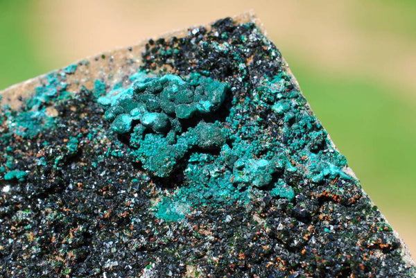 Natural Rare Copper Phosphate Libethenite On Dolomite Specimens x 7 From Shituru, Congo - TopRock