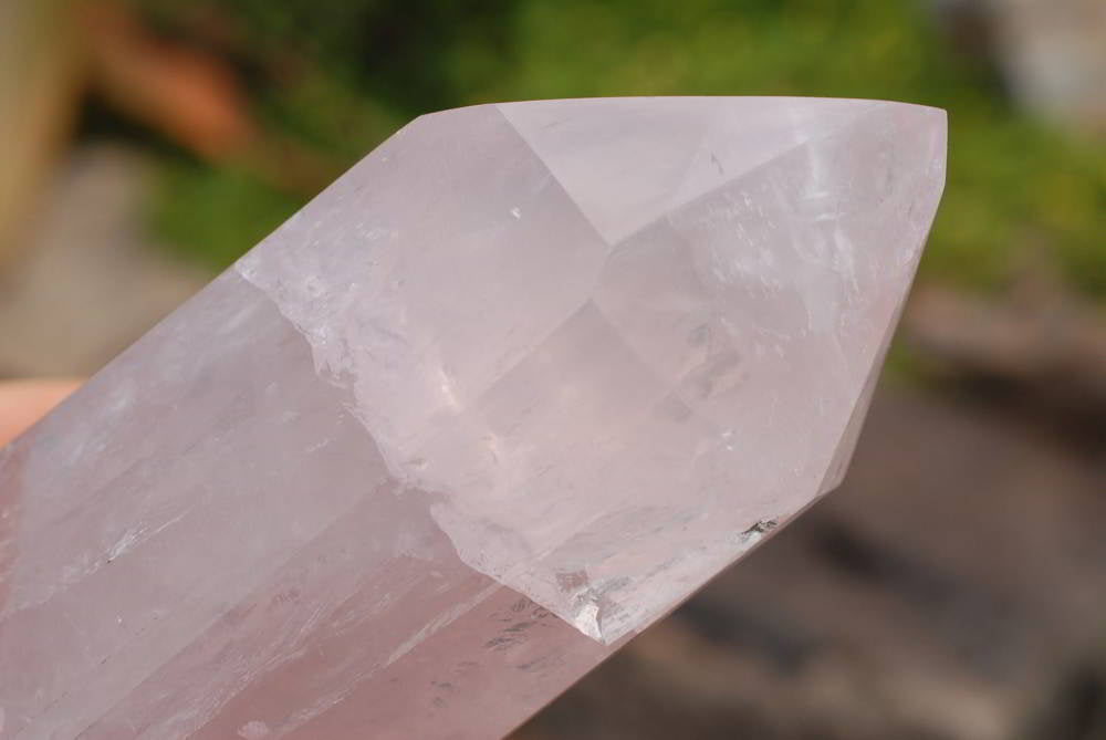 Polished Double Terminated Rose Quartz Crystals x 6 From Madagascar - TopRock