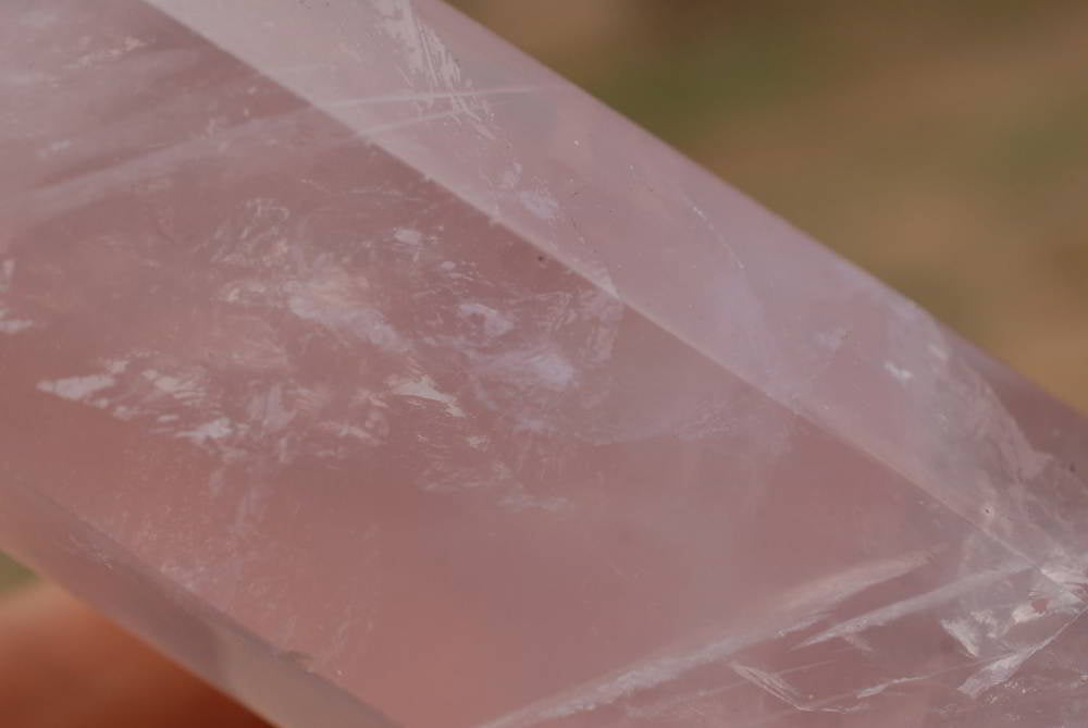 Polished Double Terminated Rose Quartz Crystals x 6 From Madagascar - TopRock