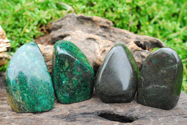 Polished Cupro Zoisite Free Forms  x 4 From Zimbabwe - TopRock
