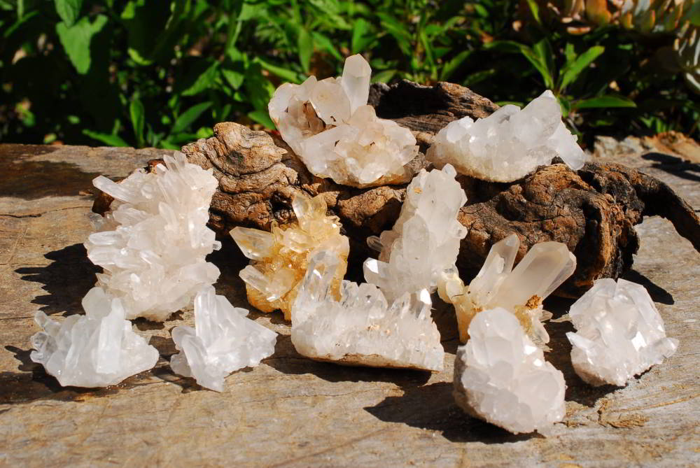Natural Mixed Malagasy Quartz Clusters x 37 From Madagascar - TopRock