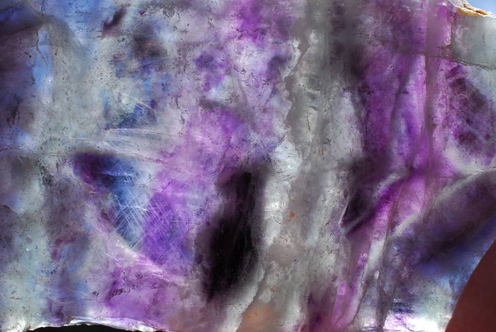 Polished Watermelon Fluorite Slices x 4 From Vis, Namibia - TopRock