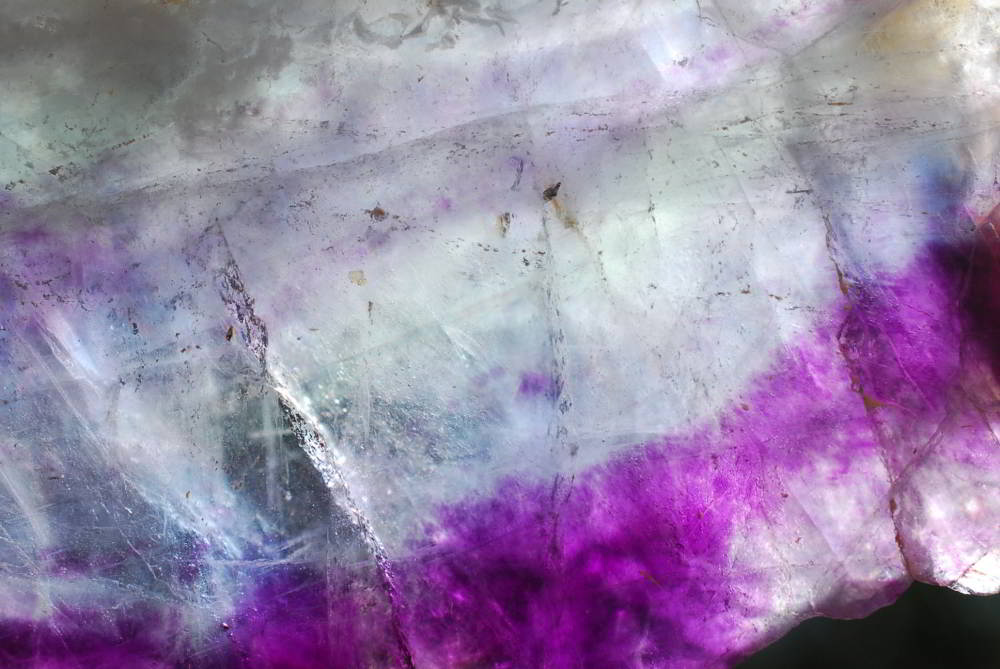 Polished Watermelon Fluorite Slices x 4 From Vis, Namibia - TopRock