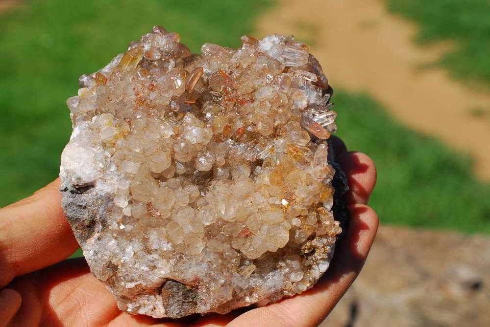 Natural Brandberg Quartz Clusters x 3 From Tafelkop, Brandberg - TopRock