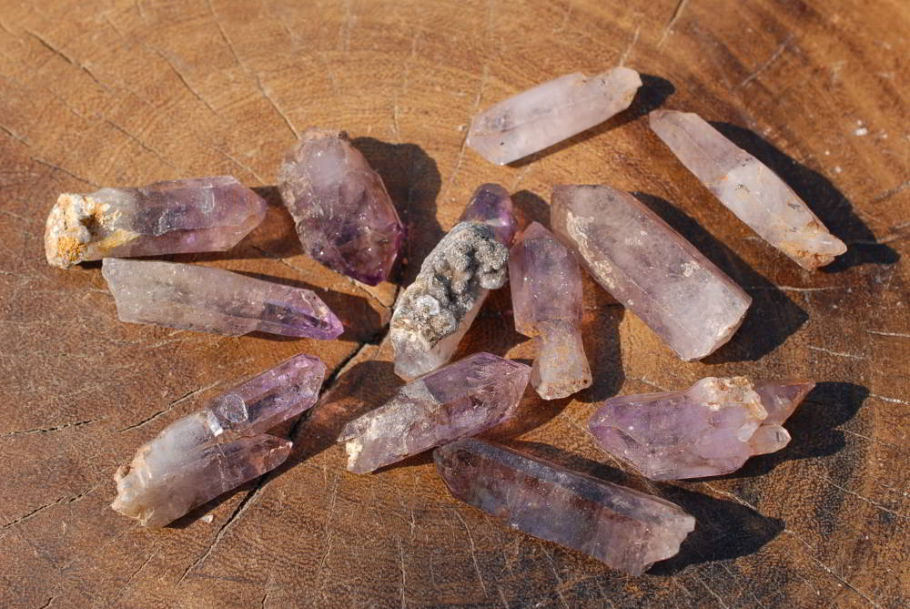 Natural Skeletal Sceptre Amethyst Crystals x 35 From Chiredzi, Zimbabwe - TopRock
