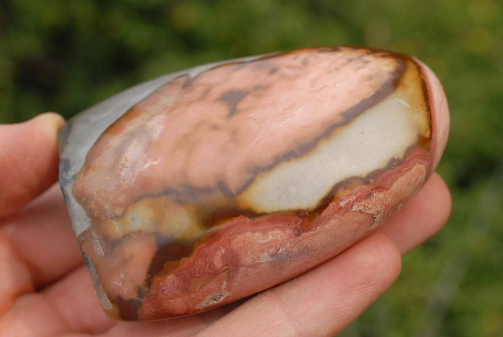 Polished Polychrome Jasper Standing Free Forms x 3 From Madagascar - TopRock