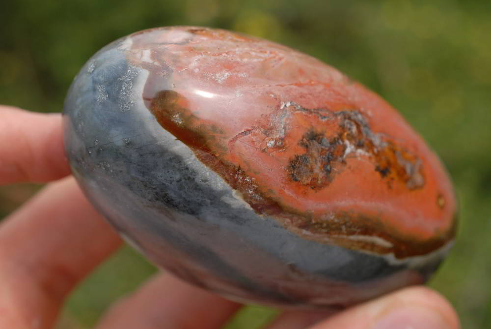 Polished Polychrome Jasper Standing Free Forms x 3 From Madagascar - TopRock