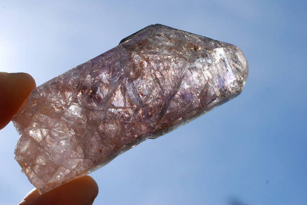 Natural Skeletal, Sceptre Smokey & Window Amethyst Quartz Crystals x 20 From Chiredzi, Zimbabwe - TopRock