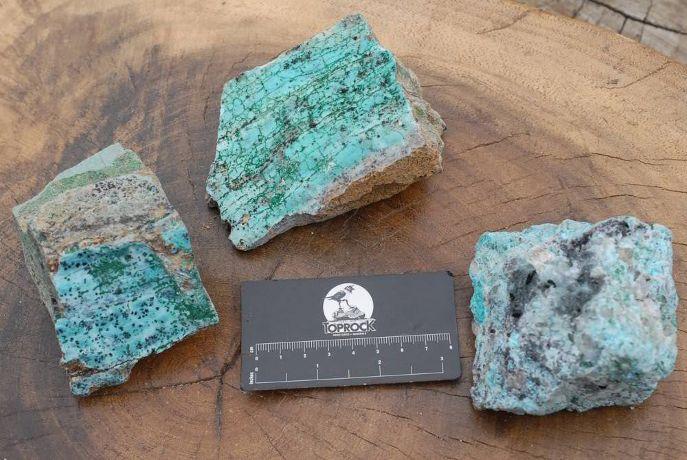 Natural Drusy Coated Chrysocolla With Malachite's x 7 From Likasi, Congo - TopRock