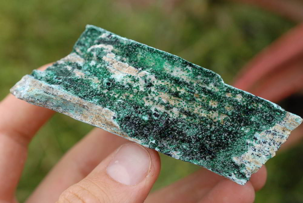 Natural Drusy Coated Chrysocolla With Malachite's x 7 From Likasi, Congo - TopRock