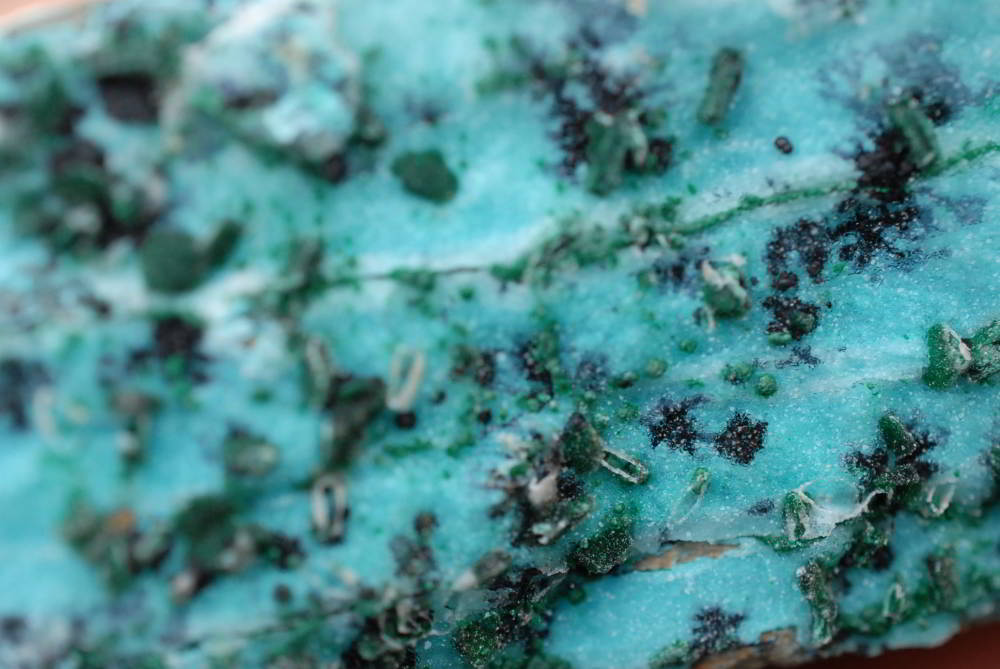 Natural Drusy Coated Chrysocolla With Malachite's x 7 From Likasi, Congo - TopRock