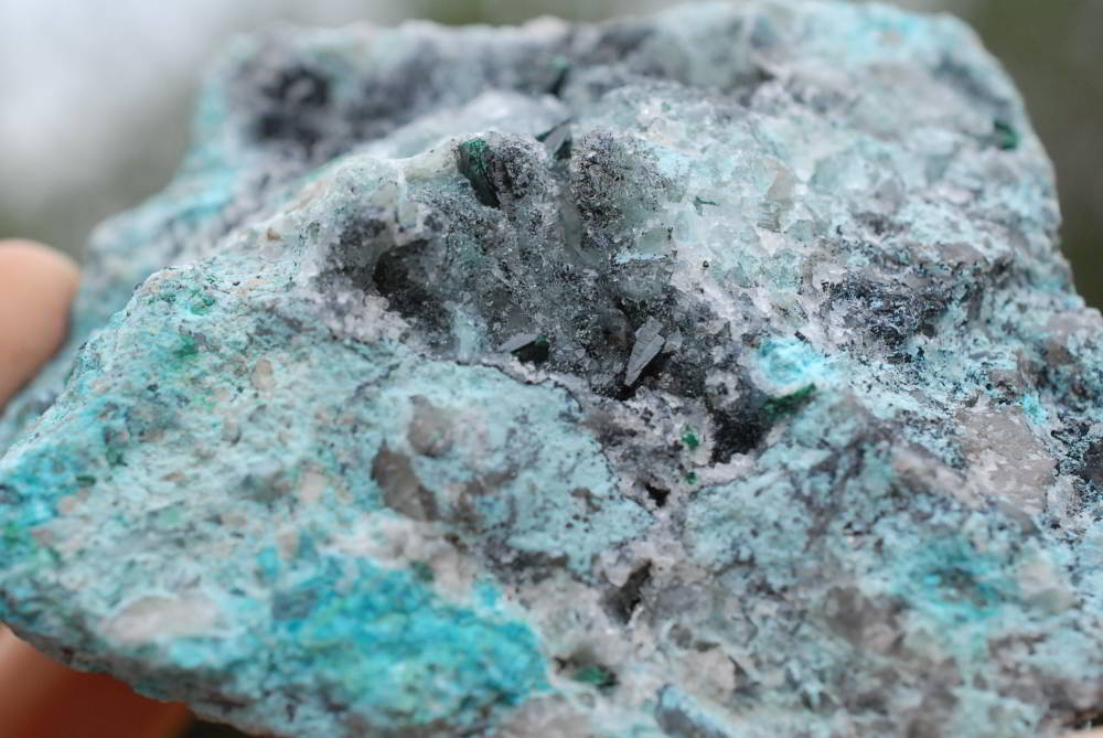 Natural Drusy Coated Chrysocolla With Malachite's x 7 From Likasi, Congo - TopRock