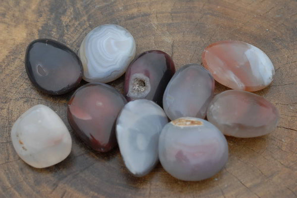 Polished Red Sashe River Agate Gallet Free Forms x 24 From Zimbabwe - TopRock