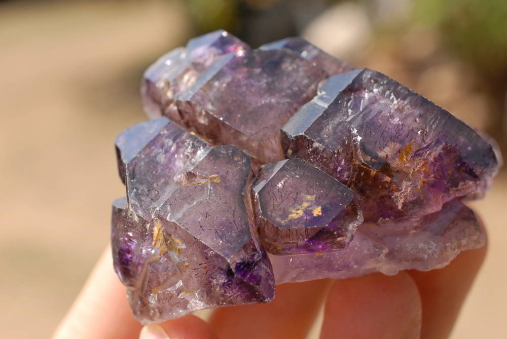 Natural Skeletal Sceptre Amethyst Crystals x 12 From Chiredzi, Zimbabwe - TopRock