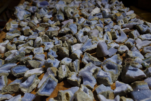 Natural Crystalline Blue Lace Agate Specimens - sold per 5 Kg - from Nsanje, Malawi - TopRock