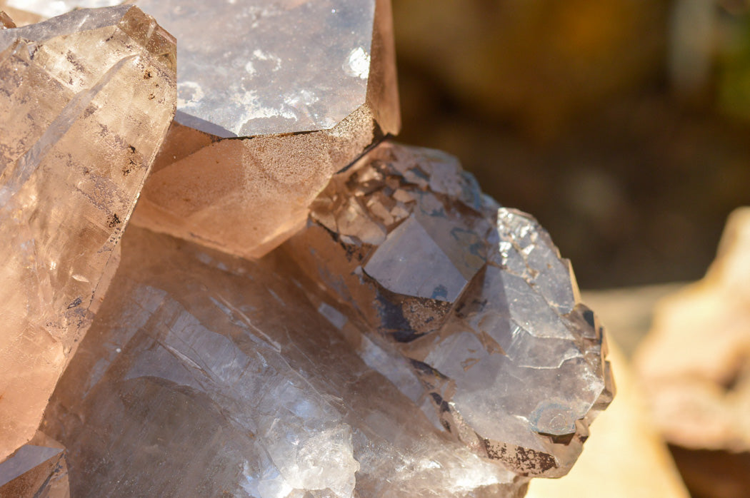 Natural Extra Large Self Healed Smokey Quartz Crystal Cluster x 1 From Mt. Mulanje, Malawi - TopRock